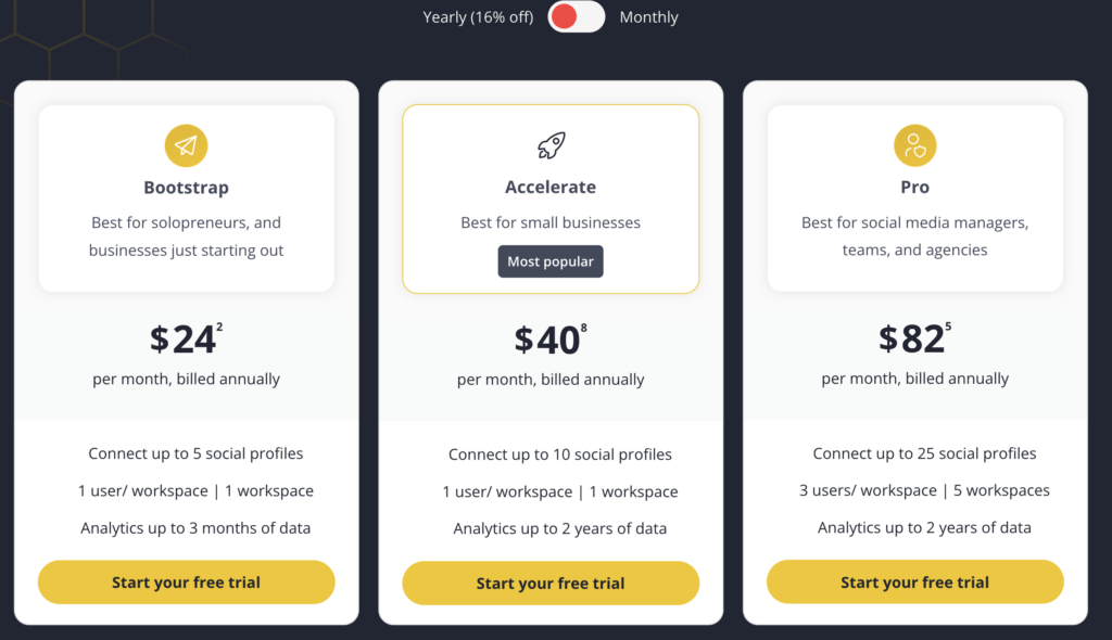 socialbee pricing